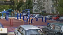 Площадка для воркаута в городе Раменское №2409 Маленькая Современная фото